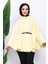 Sarı Kemerli Gabardin Panço 3