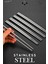 5 Çift Paslanmaz Çelik Yemek Çubuğu Seti – Kaymaz Uçlu, Dayanıklı Chopstick Metal Çubuk Çin Çubuğu 1