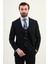 Dokulu Slim Fit Mono Yaka Erkek Takım Elbise 1