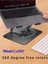 Model LX360 Ayarlanabilir Katlanabilir 360 Derece Dönen Metal Notebook Laptop Yükseltici Stand 1