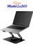 Model LX360 Ayarlanabilir Katlanabilir 360 Derece Dönen Metal Notebook Laptop Yükseltici Stand 3