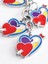 Kalp Içinde Kalp Metal Anahtarlık 5