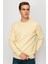 Erkek Sarı Bisiklet Yaka Sweatshirt 1