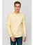 Erkek Sarı Bisiklet Yaka Sweatshirt 2
