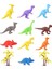 683 Toy Play 12 Parça Renkli Mini Dinozor Figür Seti 4-6 cm 1