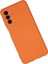 Samsung Galaxy A04S Kılıf Nano Içi Kadife Silikon - Turuncu 3