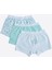 Organik Elephant 3'lü Boxer Mavi 1