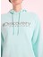 D5WL-SWT3608 Mint Kapüşon Yaka Relaxed Baskılı Kadın Sweatshırt 4
