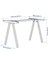 Trotten Masa Iskeleti Beyaz 120 x 70 x 75 cm 2