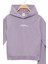 Kız Çocuk %100 Pamuk Kapüşonlu Sweatshirt Geniş Paça Lila Eşofman Takımı 5