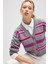 Sephora Jakarlı Kadın Triko Hırka - Gri Melanj Multi 6