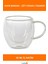 Çift Cidarlı Cam Kupa Bardak 85 ml 1