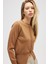 Ripley Çelik Örgü, Düğmeli Kadın Triko Hırka - Camel 6