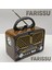 Taşınabilir Güneş Panelli Nostaljik Radyo Işıldaklı Fm/am/sw Desteği Usb/tf Kart Girişli 4