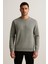 Troy Erkek Slim Fit Uzun Kol Sıfır Yaka SWEATSHIRT-7442 3