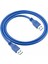 USB 3.0 Erkek E-E Şarj ve Data Kablosu Mavi 2m 1