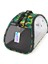 Petpretty Şeffaf Kedi ve Köpek Taşıma Çanta Yeşil Desenli 1