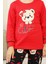 Kız Çocuk Ayıcık Baskılı %100 Pamuk Interlok Kumaş Pijama Takımı 12347 5