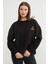 3 Iplik Kiraz Baskılı Oversize Sweatshirt 4