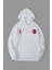 10 Kasıma Özel Üç Iplik Kapüşonlu Baskılı Sweatshirt - Beyaz 1