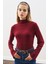 Balıkçı Yaka Bluz Bordo 1