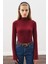Balıkçı Yaka Bluz Bordo 5