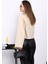 Krem Kısa Düğmeli Kaşe Ceket 4
