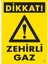 Dikkat Zehirli Gaz Uyarı Levhası 25X35 KOD:797 1