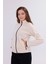 Kadın Slim Fit Tam Fermuarlı Polar Ceket 4