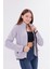 Kadın Slim Fit Tam Fermuarlı Polar Ceket 6
