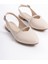 Allıson Tokalı Ortopedik Rahat Taban Taş Detaylı Kadın Babet Ayakkabı Ckt - Krem 3