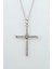 Çivili Haç Gümüş Kaplama Düz Zincir Kolye 1