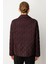 Kadın Dokulu Çıtçıtlı Mont 6501 Bordo 4