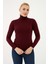 Esnek Baıkçı Yaka Kazak Bordo 1