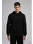 Videl Erkek Kapüşonlu Sweatshirt Siyah 2