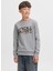 Baskılı Erkek Çocuk Gri Sweatshırt 12279606 3