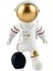 Deco Mini Oyuncu Astronot Dekoratif Obje - Beyaz - 14X10X8 cm 1