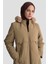 Kapüşonlu Kapitone 25KD2402 Bej 2