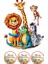 Safari Pasta Süsü - Pasta Resmi ve Baskısı - Safari Hayvanları Yenilebilir Kağıt Baskı 5 1