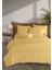 Line %100 Pamuk Ranforce Akay Sarı Ipliği Boyalı Nevresim Takımı Tek Kişilik - 160X220 cm 1
