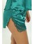 Yeşil Saten Babydoll Şortlu Takım 3