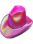 Neon Hologramlı Kovboy Model Parti Şapkası Fuşya Yetişkin 39X36X14 cm 1