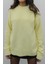 Açık Sarı Zane Yumuşak Dokulu Kazak 4
