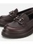 01AYH314430A480 KADIN Deri Kahverengi Tokalı Yüksek Tabanlı Klasik Loafer 3