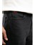 Baggy Normal-Yüksek Bel Bol Düz Kesim Düz Paça Siyah Erkek Jean Pantolon 4