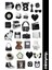Black Collection Sticker, Çıkartma, Ajanda, Günlük, Planlayıcı, Bullet Journal ,scrapbook 1