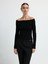 Yakası Açık Triko Kazak Siyah 13942993002 1