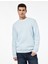 Regular Fit Pamuk Viskon Karışımlı Bisiklet Yaka Baskılı Sweatshirt 1