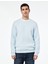 Regular Fit Pamuk Viskon Karışımlı Bisiklet Yaka Baskılı Sweatshirt 3
