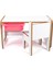 Tek Kişilik Çocuk Oyun, Aktivite ve Etkinlik Masası, Beyaz-Pembe, 18MM 1.sınıf Mdf 2